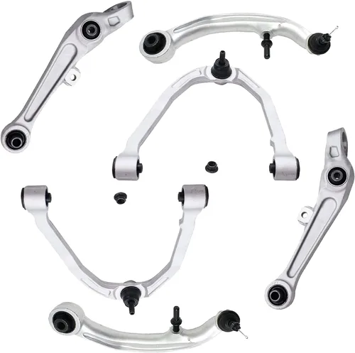 Vista 60 de Detroit Axle - Kit de brazos de control delantero para Chevy Silverado 1500 GMC Sierra 1500 GMC Sierra 1500 Avalanche Yukon Tahoe Escalade ESV EXT