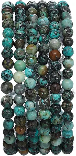 Vista 59 de BEADIA Cuentas redondas de jade africano natural de piedra suelta semipreciosas para hacer joyas 4MM 38cm/hebra