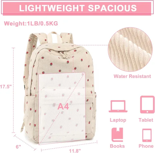 Vista 20 de Bluboon Juego de mochila para adolescentes, mochila escolar para niñas, lonchera y lápices, bolsas para estudiantes, 3 en 1, rosa-3 juegos, Escuela