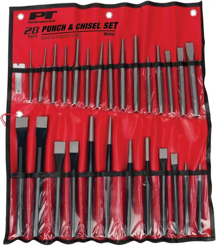 Vista 6 de Performance Tool W753 - Juego de punzón y cincel de 4 piezas