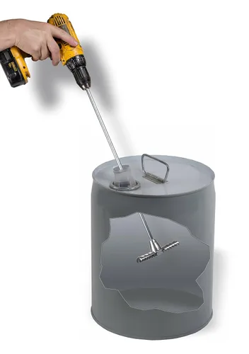 Vista 3 de Hanson Plunge T-5, mezclador de 5 galones