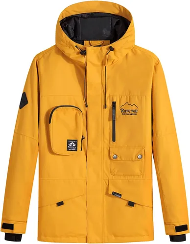Vista 5 de Chaqueta de esquí para mujer, impermeable, chaqueta de nieve para invierno, resistente al viento, chaqueta de snowboard con capucha