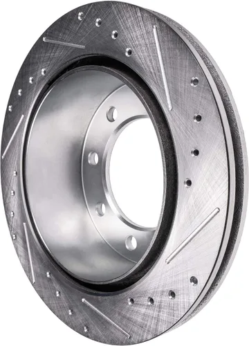 Vista 230 de Detroit Axle - Rotores de freno delantero para 04-13 Mazda 3 Rotores de frenos de disco 06-15 Mazda 5 Reemplazo: Rotor regular delantero de 11.81