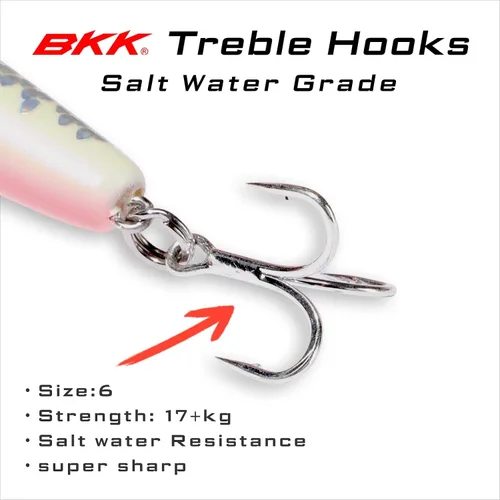 Vista 6 de LITTMA Señuelos de pesca de surf de California Señuelos de pesca de agua salada Jerkbait Crankbait Surf Minnow 110 - Sardina metálica Super Glow