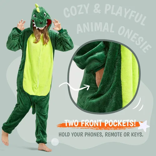 Vista 5 de SISKIN Pijama de animal para adultos, disfraces de Halloween para mujeres, hombres, parejas, pijamas de Halloween, cosplay, mameluco de animales