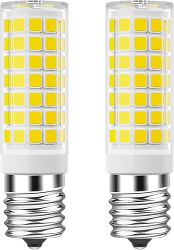 Vista 13 de TAIYALOO Bombilla LED E17 regulable, bombilla de horno de microondas de 5 W, blanco natural 4000 K, repuesto de bombilla halógena de 40 W