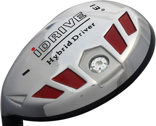 Vista 4 de #1 iDrive 13° Driving One Iron Wood Hybrid Driver zurdo Premium Ultra Perdonador Lady L Flex Grafito Shaft Tour Velvet Grip