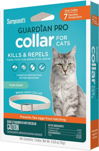 Vista 13 de Sergeant's Guardian Pro - Collar para gatos pulgas y garrapatas, 1 unidad