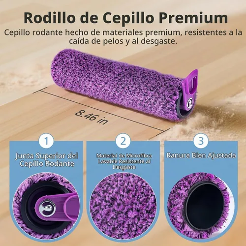 Vista 4 de SD201 Brush Roller Shark Mop: compatible con Shark Steam Pickup 3 en 1 Steam Mop SD200 SD201C SD201C SD201Q SD205 Modelos – Cepillo de rollo 1