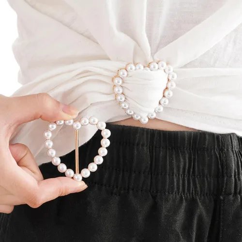 Vista 38 de 4 piezas de clip de anillo de bufanda para mujer, broche de perlas y flores, hebilla de metal para chal, accesorios de decoración para damas y niñas