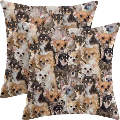 Vista 12 de Regalo para amantes de Airedale Terrier, 2 fundas de almohada de Bingley Terrier, fundas de almohada con estampado de cara de perro, fundas