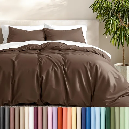 Vista 51 de Bare Home - Funda de edredón de ropa de cama extra larga - Colección premium de 1800 hilos súper suave - Funda de edredón ligera y fresca - Ropa