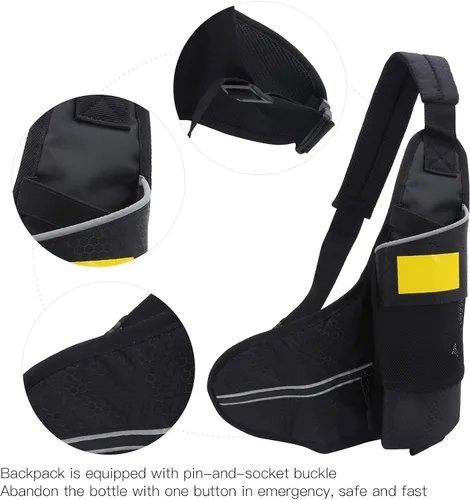 Vista 5 de Bolsa de cilindro de oxígeno para buceo, transpirable, impermeable, 1L, correa de tanque de tela para buceo de 1 litro, cilindro de oxígeno