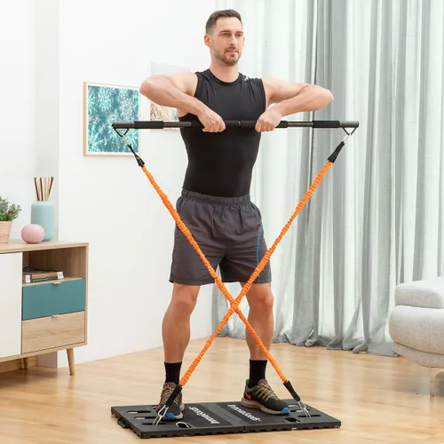 Vista 3 de Sistema de Entrenamiento Integral Portátil con Guía de Ejercicios Gympak Max InnovaGoods