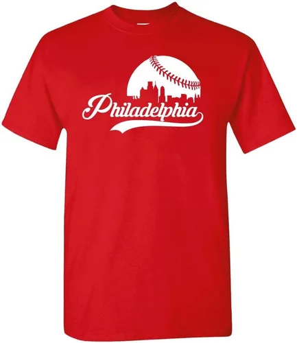 Vista 27 de Xtreme Apparrel Cityscape Skyline - Camiseta para hombre para fanáticos del béisbol