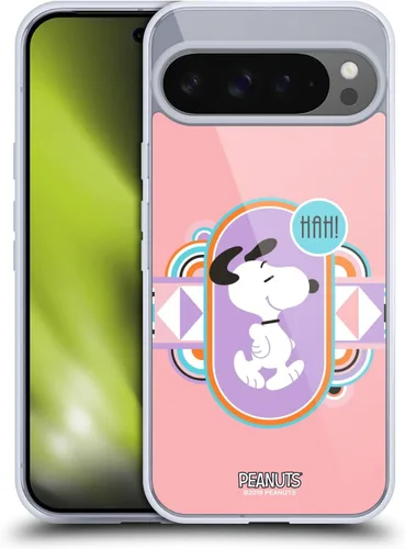 Vista 300 de Head Case Designs Snoopy Deco Dreams - Funda de gel con licencia oficial de Peanuts Blue Pattern [protección de grado militar] compatible con Google