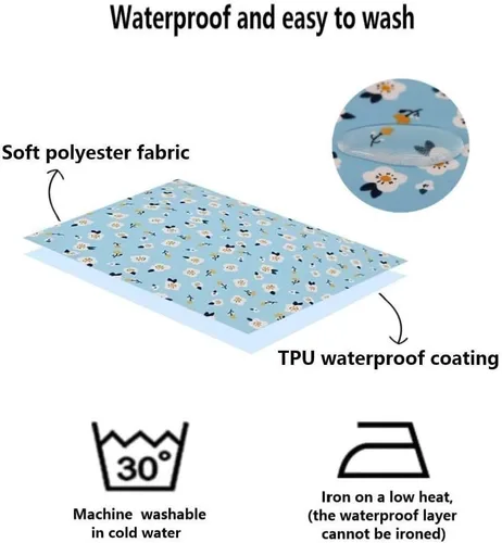Vista 5 de Funda ajustada para cama circular para perros, reemplazo impermeable y lavable, funda de almohada de plástico para cama de dona de pelo sintético
