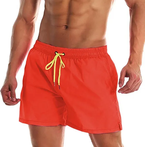 Vista 5 de JUNGE Pantalones cortos de natación Near Me Pantalones de playa para hombre, pantalones cortos de secado rápido, pantalones deportivos casuales