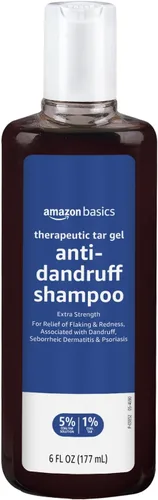 Vista 8 de Amazon Basics Champú Terapéutico Plus con Alquitrán de Carbón Anti-Caspa 0.5% Alquitrán de Carbón, 16 Fl Oz, Paquete de 1