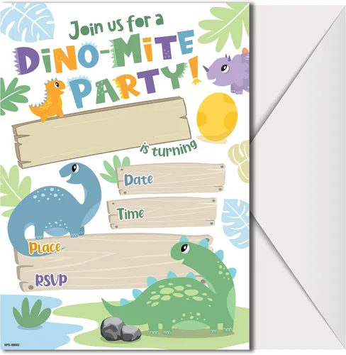 Vista 8 de Invitaciones de fiesta de cumpleaños de Caticorn con sobres (paquete de 20) - Invitaciones de fiesta temática de Caticornio para niñas, niños, niños