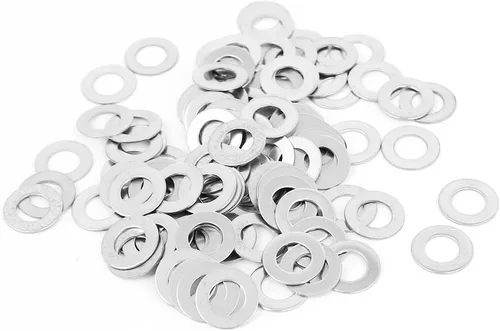 Vista 8 de uxcell Arandela plana sellada de acero inoxidable M1.0.236 x 0.012 in para tornillo de perno 100Pcs