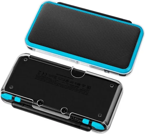 Vista 5 de OSTENT Carcasa protectora de cristal transparente para consola Nintendo 2DS LLXL