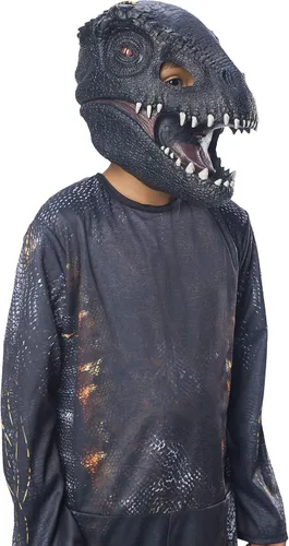 Vista 2 de Rubie's Indoraptor - Máscara de dinosaurio de vinilo para niños (34)