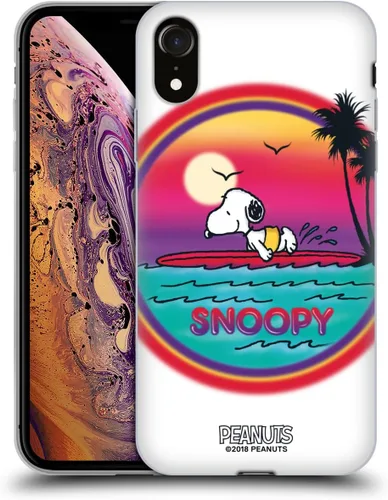 Vista 179 de Head Case Designs Funda de gel con licencia oficial de Peanuts Beach Surf Snoopy Boardwalk Airbrush [protección de grado militar] compatible