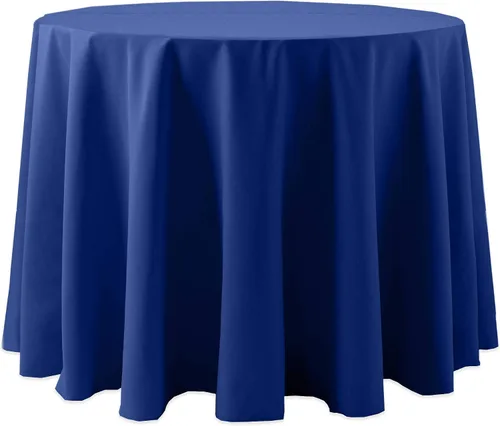 Vista 22 de Ultimate Textile Cotton-Feel - Mantel redondo de 90 pulgadas para comedor, color berenjena, color morado