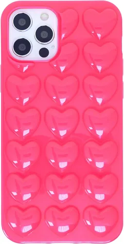 Vista 35 de Funda para iPhone 11 para mujer, funda de gel Kawaii 3D Pop Bubble Heart Kawaii, linda funda para iPhone 11 de 6.1 pulgadas, color negro