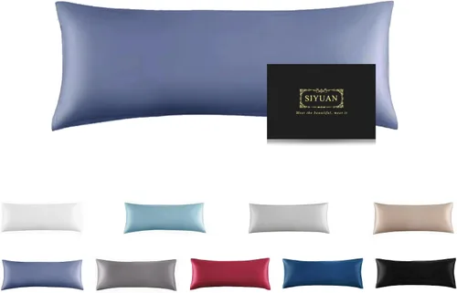 Vista 39 de Funda de almohada de seda de morera para cabello y piel - Funda de almohada de seda refrescante con cremallera oculta, de doble lado, suave
