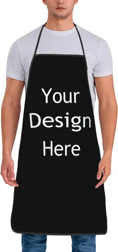 Vista 2 de Delantales personalizados para hombres y mujeres: añade tus divertidos delantales personalizados con regalos con imágenes