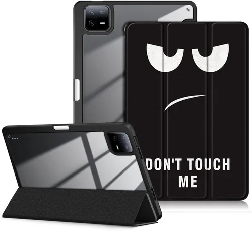 Vista 12 de Funda para Xiaomi Pad 6 de 11 pulgadas, carcasa rígida transparente para Xiaomi Pad6 Pro 2023, con encendido y apagado automático, azul oscuro