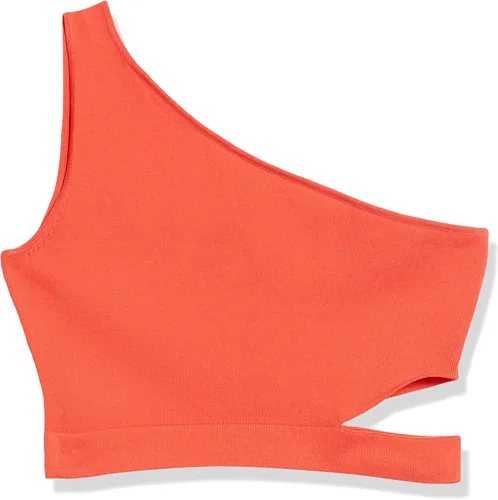 Vista 6 de The Drop Women's Valentina Cropped One-Shoulder Cut-Out Sweater Top