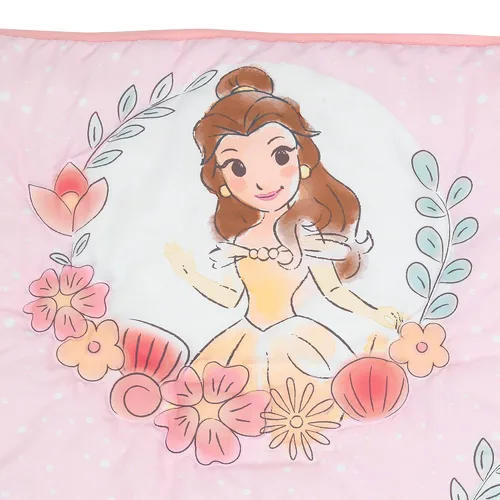 Vista 8 de Lambs & Ivy (LAMCR) Juego de ropa de cama para cuna de bebé, diseño de princesas Disney, color rosa, 3