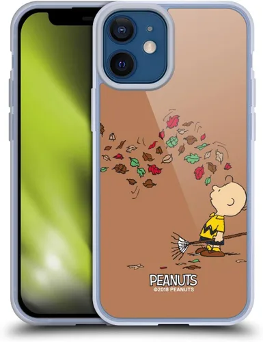 Vista 123 de Head Case Designs Funda de gel suave con licencia oficial de Peanuts Autumn Charlie Brown compatible con Apple iPhone 7 Plus/iPhone 8 Plus