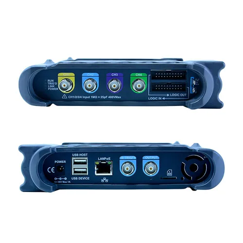 Vista 3 de Hantek DSO3104 Osciloscopio digital de 100 MHz 4 canales, frecuencia de muestreo 1GSa/s, osciloscopios portátiles de PC USB + analizador lógico