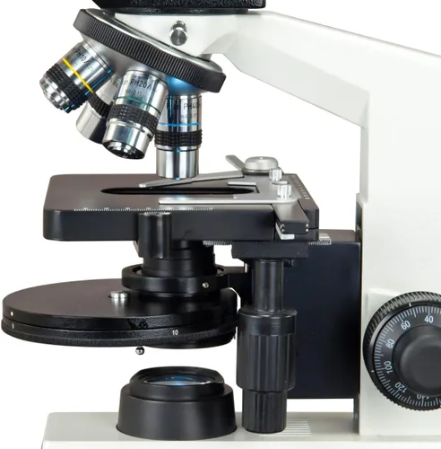 Vista 4 de Omax 40 x -2000 x 10 MP USB3 Plan contraste de fase microscopio trinocular LED Lab con torreta Fase Disco