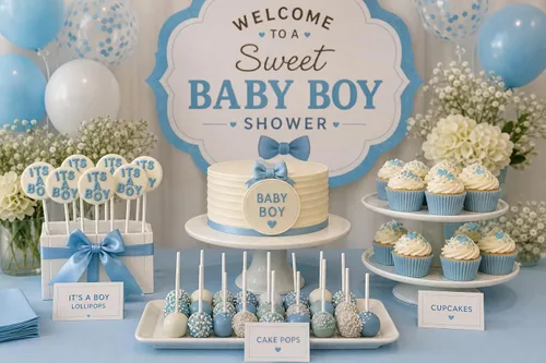 Vista 2 de Molde de caramelo de chocolate con piruleta "It's A Boy" Baby Shower 691