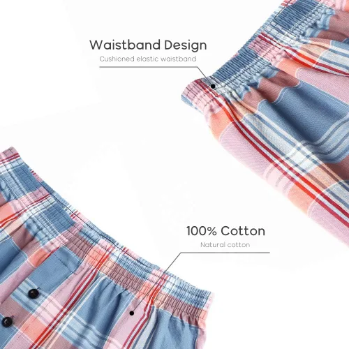 Vista 7 de Natural Feelings Classic Boxers - Pantalones cortos de algodón tejido para hombre, paquete de boxers