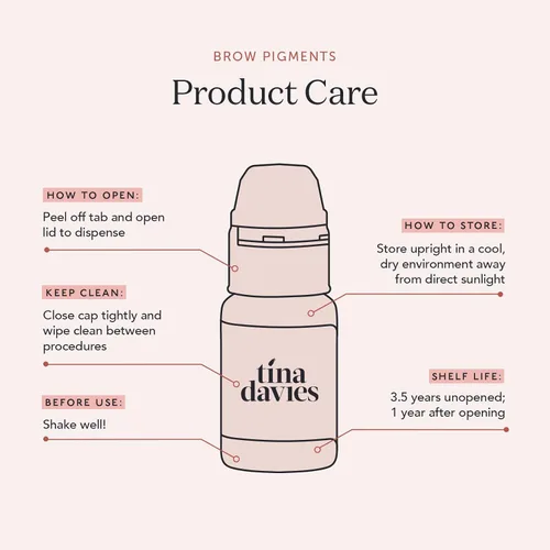 Vista 8 de Tina Davies Professional X Perma Blend Pigmento para cejas – Maquillaje permanente para cejas – Los colores curan fieles al tono – Alta retención