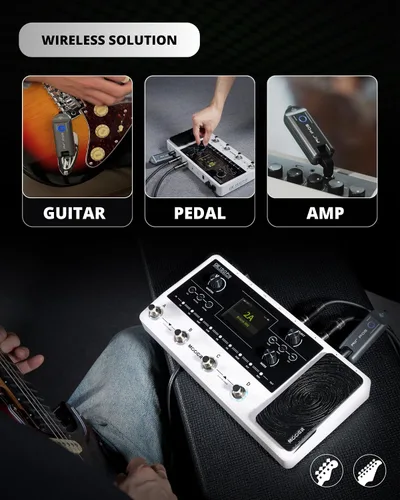 Vista 7 de MOOER GE150 Pro Li batería incorporada multi efectos con sistema inalámbrico de guitarra inalámbrica Air P05
