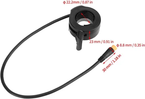 Vista 8 de Accesorios de freno eléctrico de la vespa E Accesorios 130X, acelerador del pulgar E acelerador derecho/izquierdo del pulgar de control