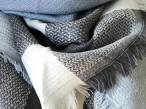 Vista 24 de Wander Agio - Bufanda envolvente con diseño a cuadros o triangular para mujer, cálida y larga, de punto, sensación de cachemira, chal
