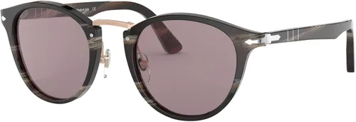 Vista 2 de Persol PO3108S - Gafas de sol redondas Rayas AzulNaranja