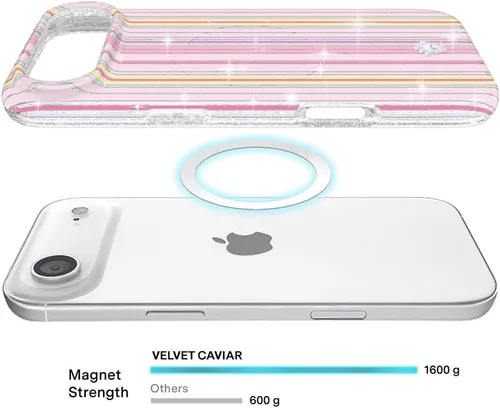 Vista 1032 de VELVET CAVIAR Funda para iPhone 15, compatible con MagSafe, probada contra caídas de 10 pies, fundas protectoras de diseño, leopardo color rosa