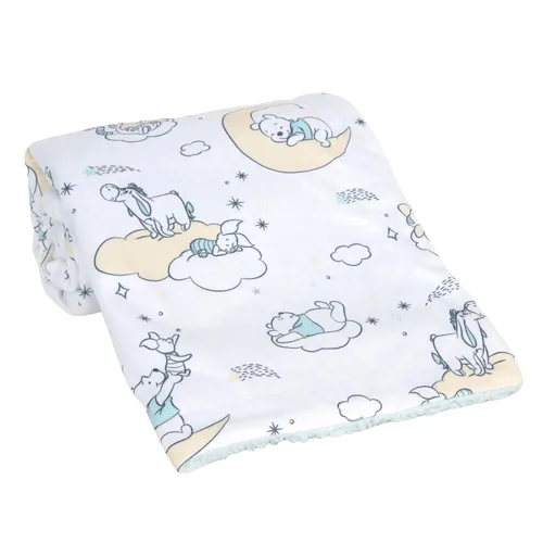 Vista 4 de Lambs & Ivy Disney Baby Cozy Friends Winnie the Pooh - Manta de forro polar para bebé