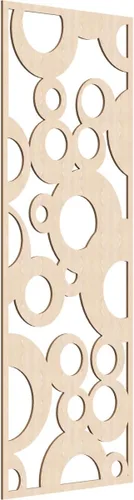 Vista 39 de 9 3/8"W x 24 3/8"H x 1/4"T Farwell Decorativos Paneles de Pared de Madera Calado, Hickory
