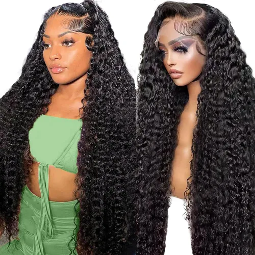 Vista 15 de Pelucas de cabello humano rizado con encaje frontal de 13 x 6 pulgadas, pelucas de cabello humano brasileño rizado para mujeres, densidad del 200 %