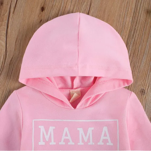Vista 5 de YMQ - Sudadera con capucha para bebé, diseño de mamás, manga larga, informal, para bebé